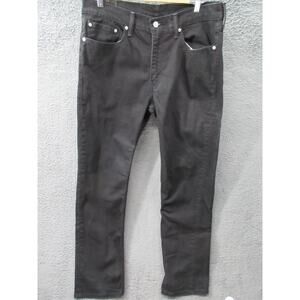 Levi's 514 FLEX Black Jeans 36 x 34 Straight Fit Style #00514-0730 36x34